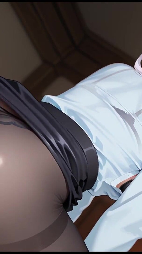 Frieren came to her boss to ask for a raise. Frieren has sex with her boss. Frieren hentai cosplay | Clip 2