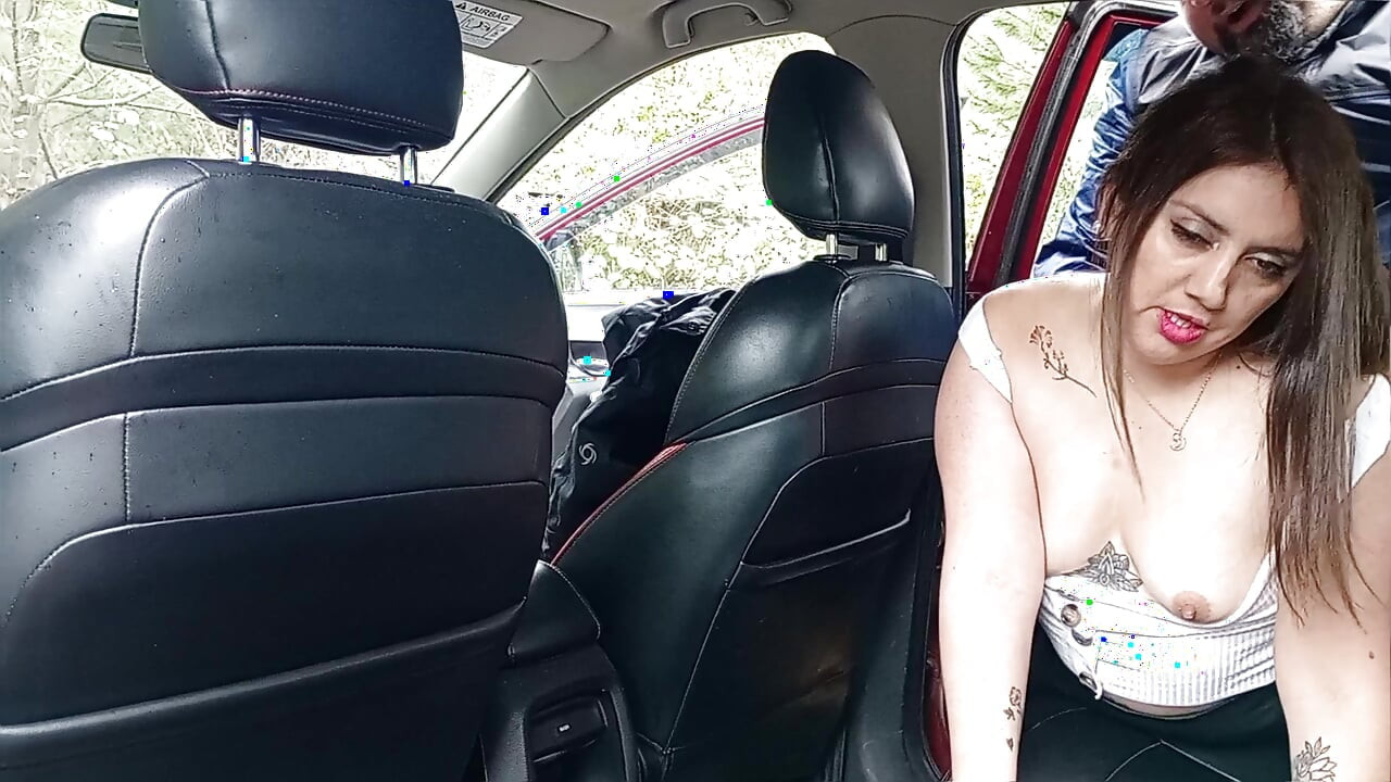 My stepfather fucks me in the car a public risk he didn't care if we got seen