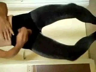 Spangly Tights and heavy cum