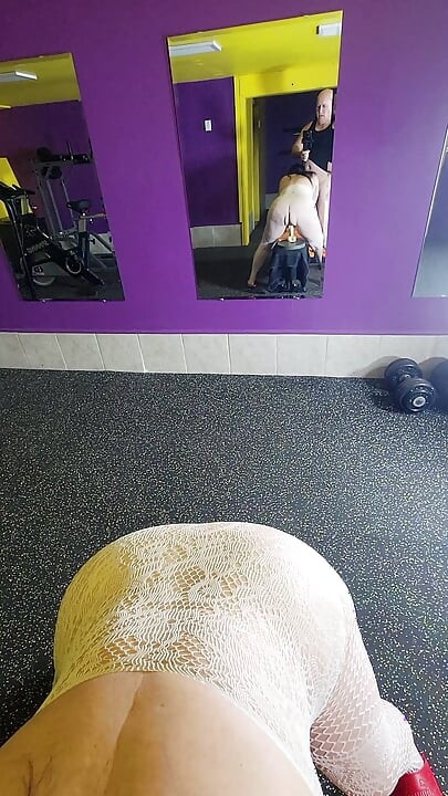 She got caught riding dick in the Gym