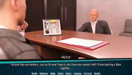 Secretary Girl Jerking Boss Big Cock Under Desk While He Is In Office Meeting