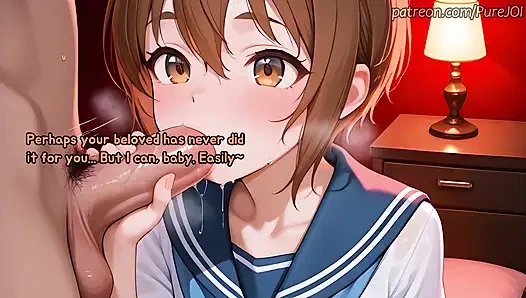 Endure 3 hot students to taste Satsuki's magnificent body (Sex JOI)