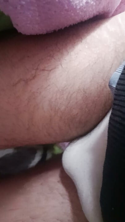 Using thong I show you my penis and my anus