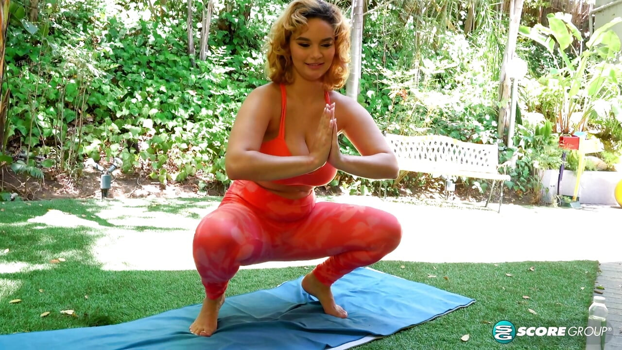 Yoga-zeit wird sperma-zeit für teen Crystal chase