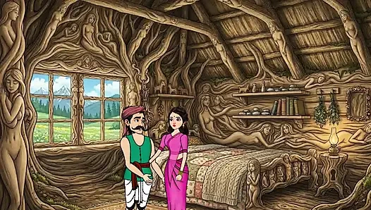 Both Anjali and Coconut Wala have sex with big cocks in their bedroom.