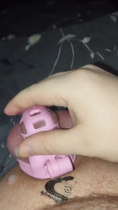 גמור בכלוב צניעות צופה בפורנו של BBC