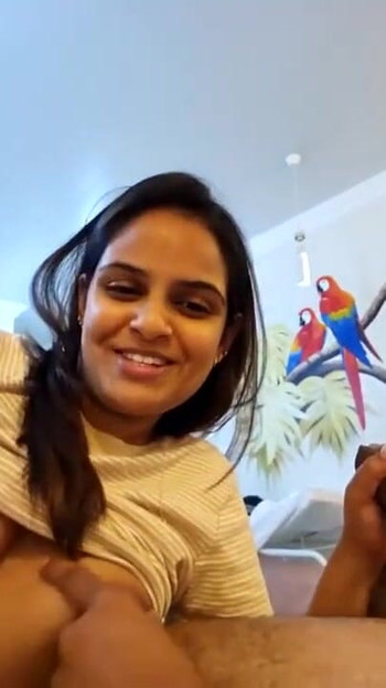 Hot indian wife and husband answer questions in video call | Clip 2