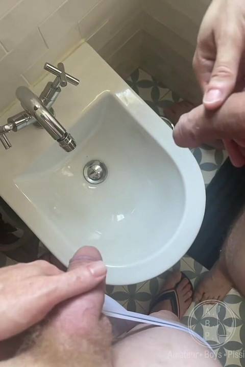 Compilation (2 Scenes): Amateur Boys Pissing Together