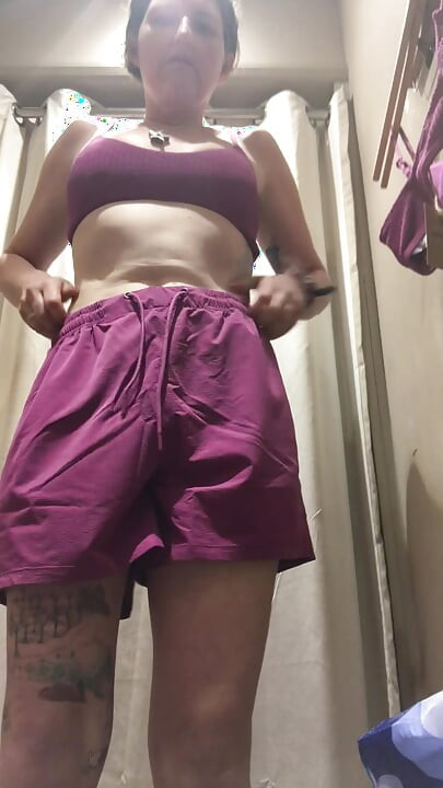 Trying on bikinis as retail therapy after a hairdresser absolutely ruined my hair when I went for a trim!