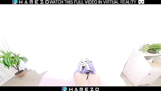 Сексуальная японская девушка Cocona Himekawa ублажает своего бойфренда, в VR.