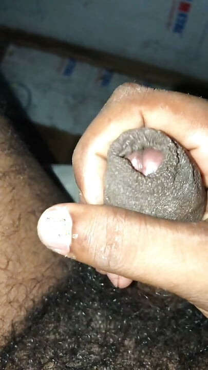 Jerking of my black cock
