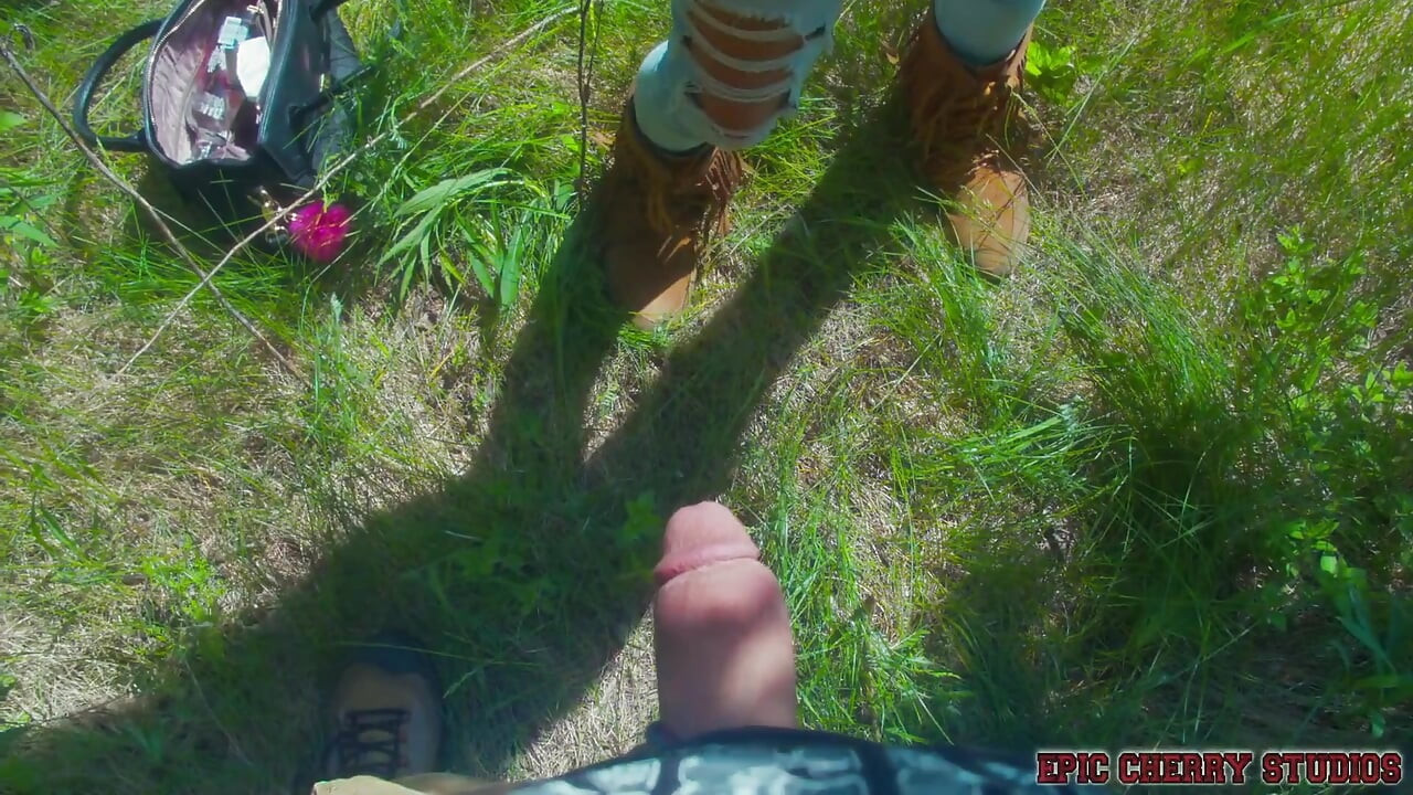 Outdoor POV Hiking Blowjob with Alaska