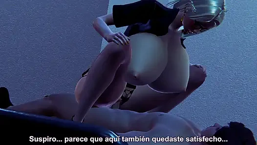 OFFICE SEX WITH SUPER BUSTY WET STEPMOM - 3D HENTAI