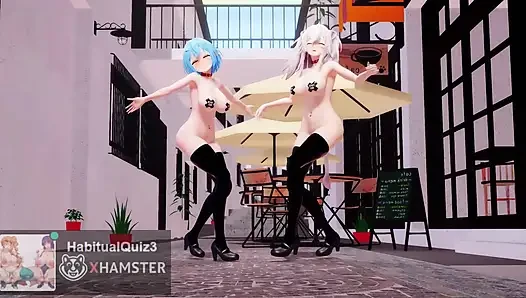 mmd r18 shishi lamy heart pie dans salonu sikiş sert dildo ahegao seks dansı halka açık grup seks 3d hentai