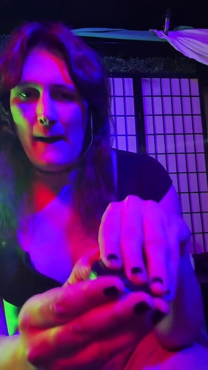 New Cock Rings on a Big Cock Shemale