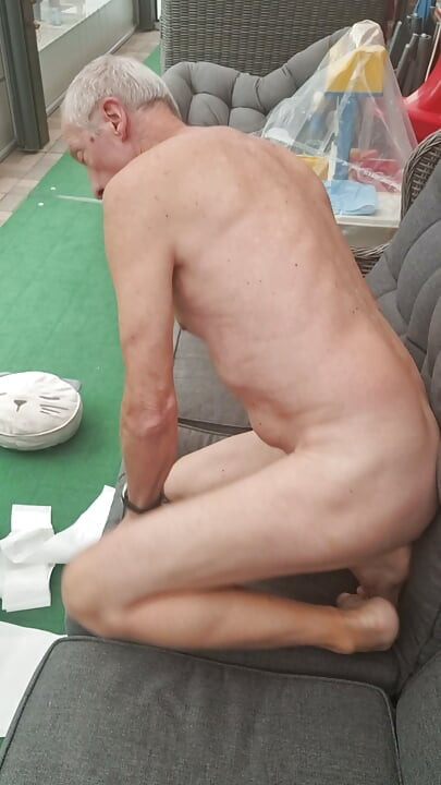 EXHIBITIONIST DADDY ANAL TOY JERKING SEXSHOW CUMSHOT