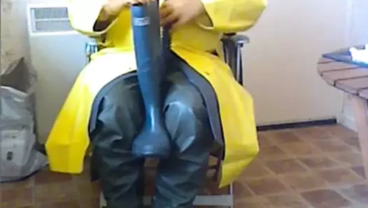 Cuma öğleden sonra lastik masturbasyon.
