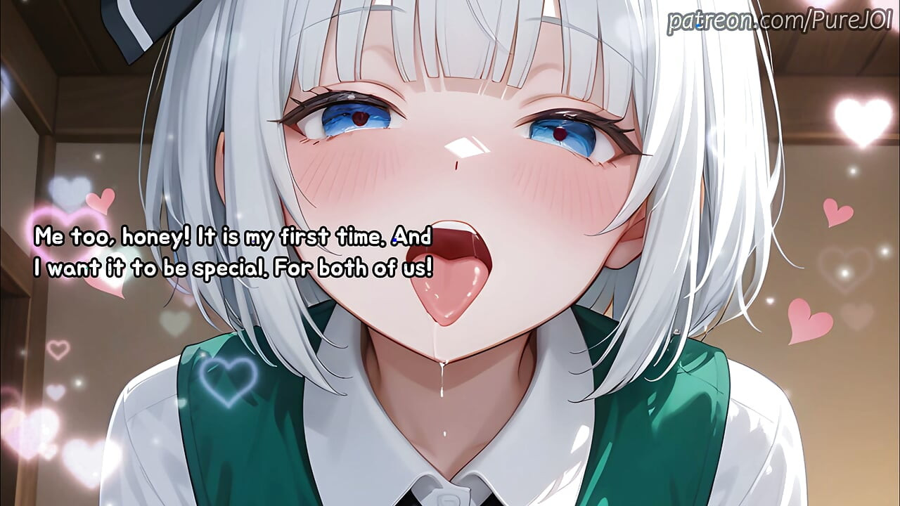 A excitada Youmu organiza um trio maravilhoso com a Reisen (Sex JOI)