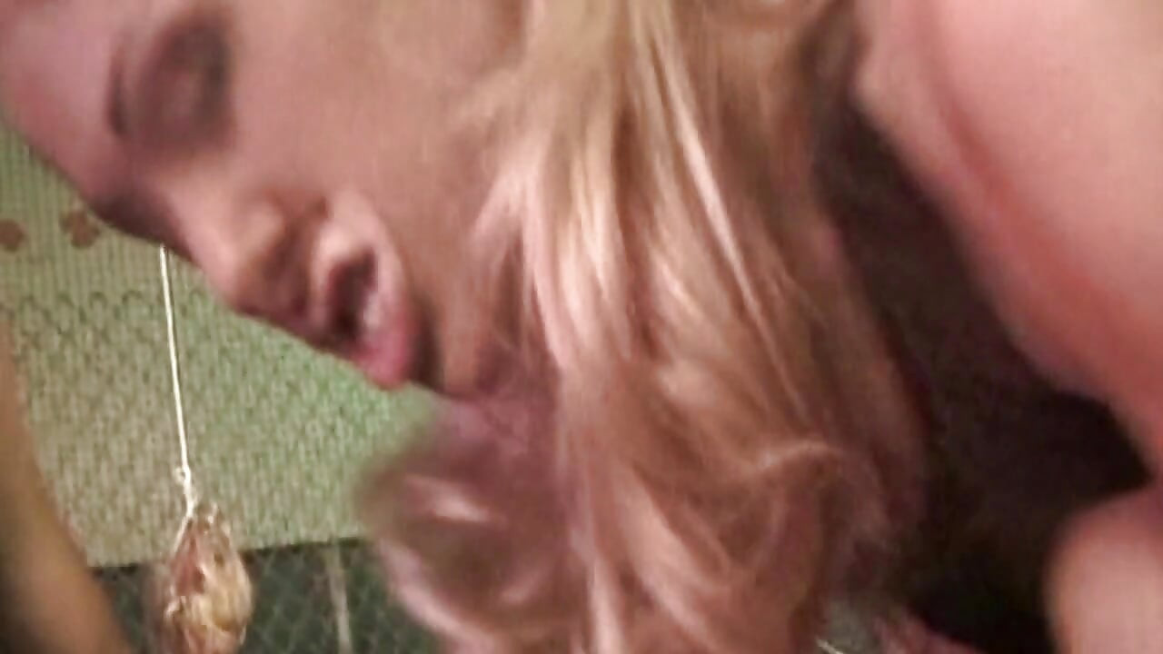 Blonde Gives Sloppy Blowjob and Takes Hard Penetration Outdoors