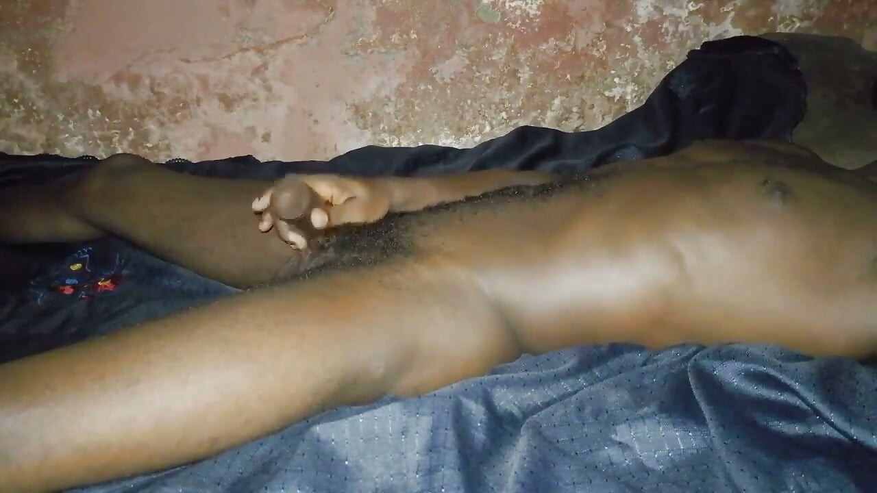 Non-stop African Black Guy Masturbation