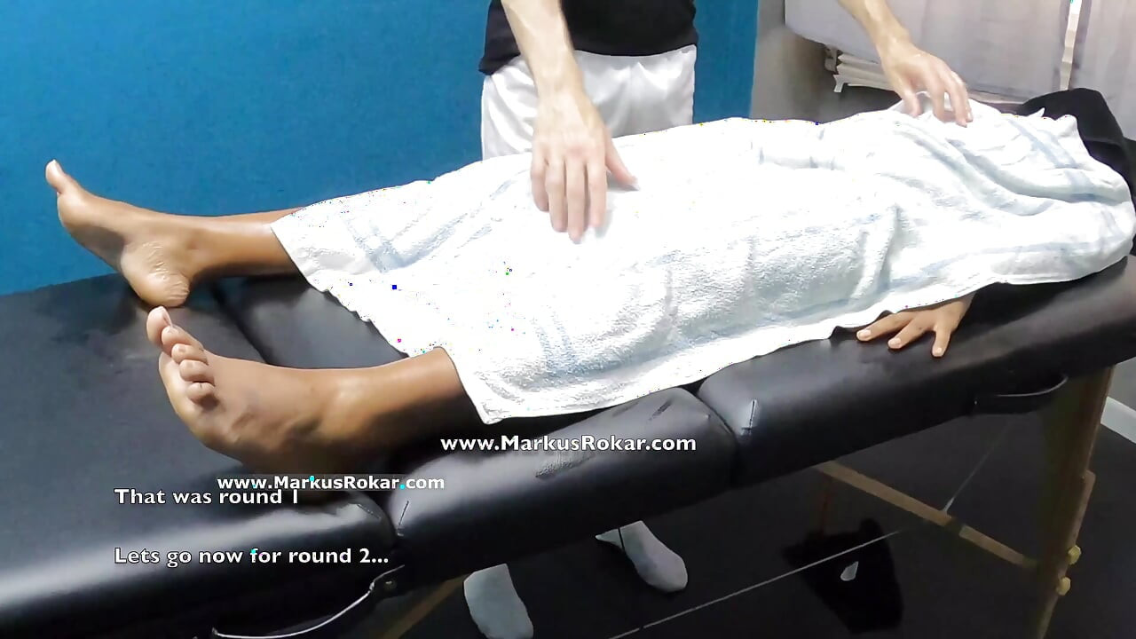 Sexy Black gets Pussy Oiled Massage - Fingering Fuck Orgasm