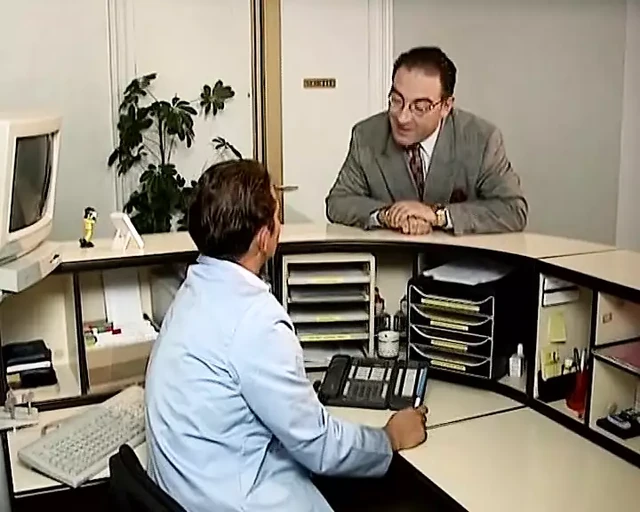 Two horny German ladies pleasing each other while riding a doctor's hard cock