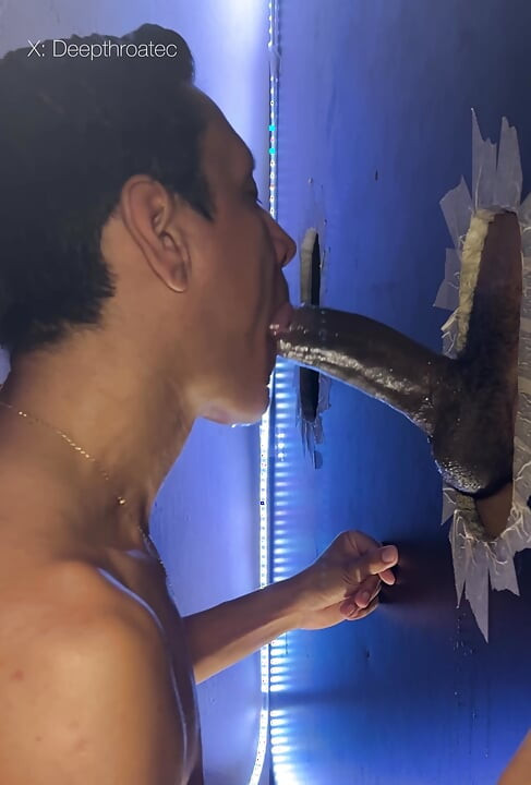 Addicted to sucking strangers' dicks