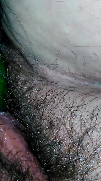 Stunning moment from "Hairy pussy satisfies to the point of pissing"