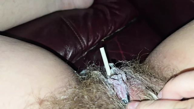 Dirty Hairy Cunt Fucked with a Giant Sucker.