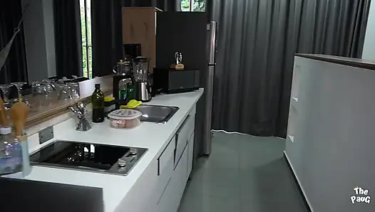 Taking advantage of the only night alone with my MILF stepmom