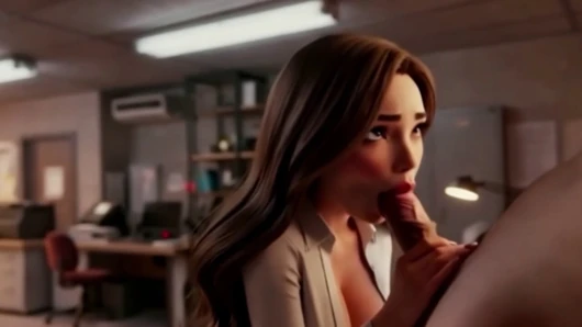 Copy Room Slut - Horny office girl gets fucked in the copy room
