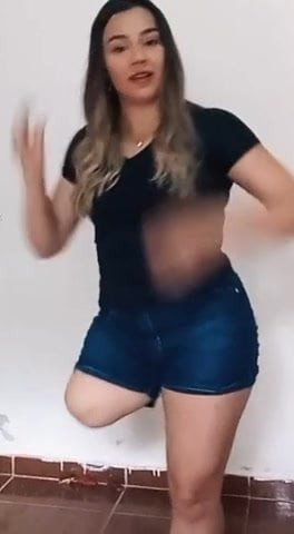 Girl dancing on one leg