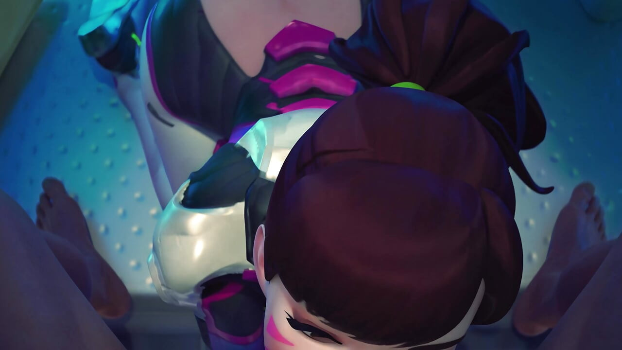 D.va rano na plaży seks analny i noc niechlujny obciąganie twarzy - overwatch animacja 3D
