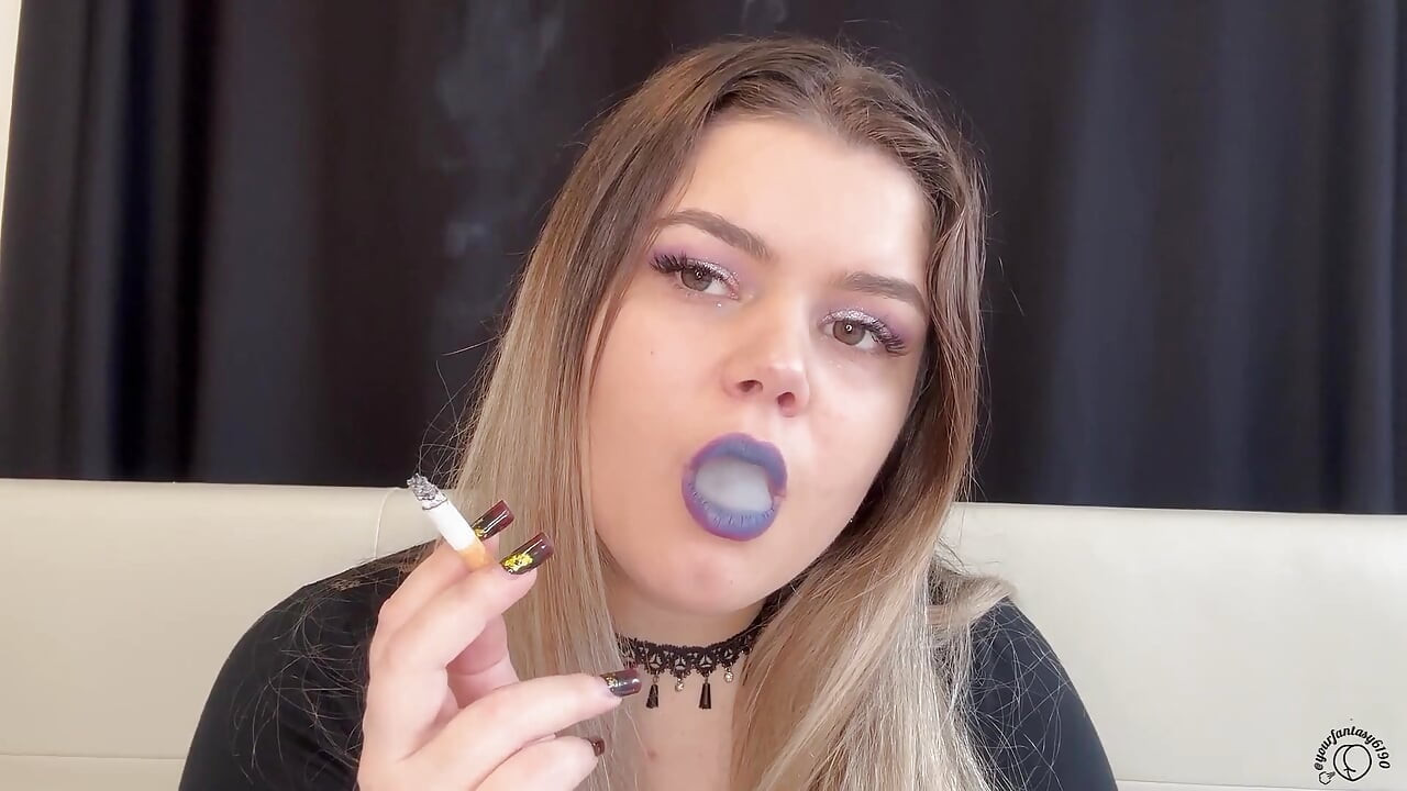 Worship My Smoke: BBW Goddess Puffs Cig & Vape