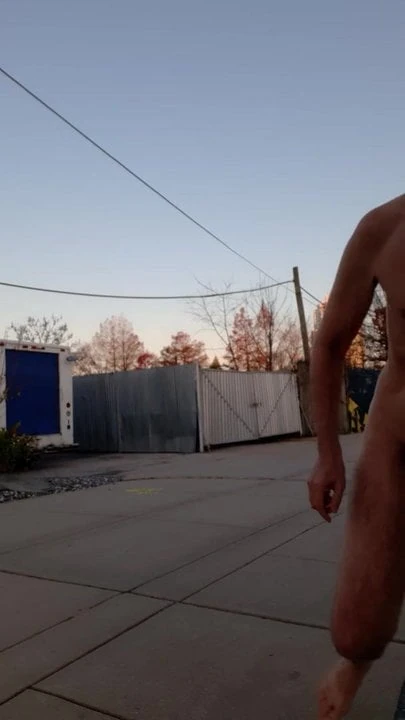 Me naked on the street
