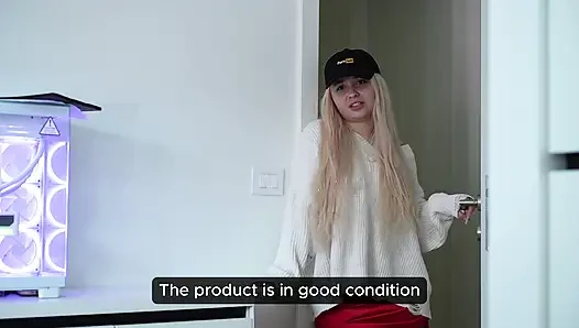 Fucked the Hot Courier Girl and Took the Package for Free