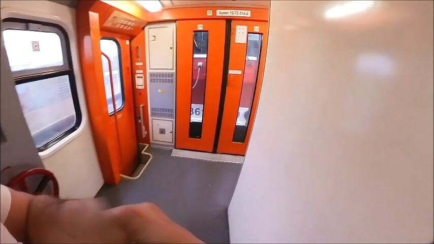 Adrenaline on the train. Caught in the toilet