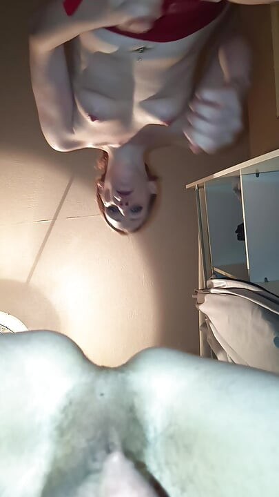 I suck it and it ends up in a strap-on pegging