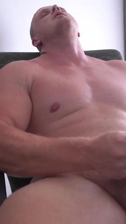 Spectacular moment from "Straight Muscle Stud Flexing and Jerking Hard Cock"