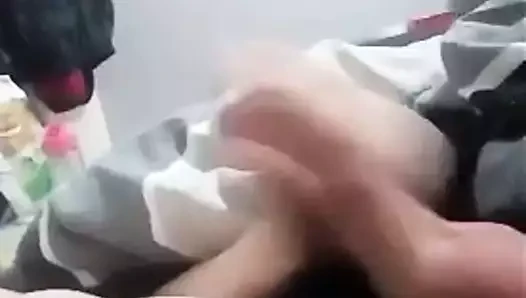 Crossdresser With Big Cock Jerks Off