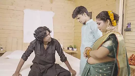 Suhagrat with Step Brother, a Sexy Hardcore Threesome Sex Story