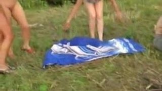 Hot Russian outdoor party Amateur Porn