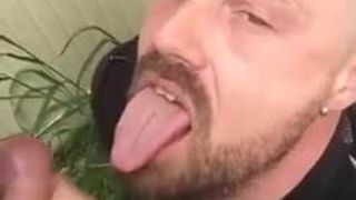 Cum in mouth in public