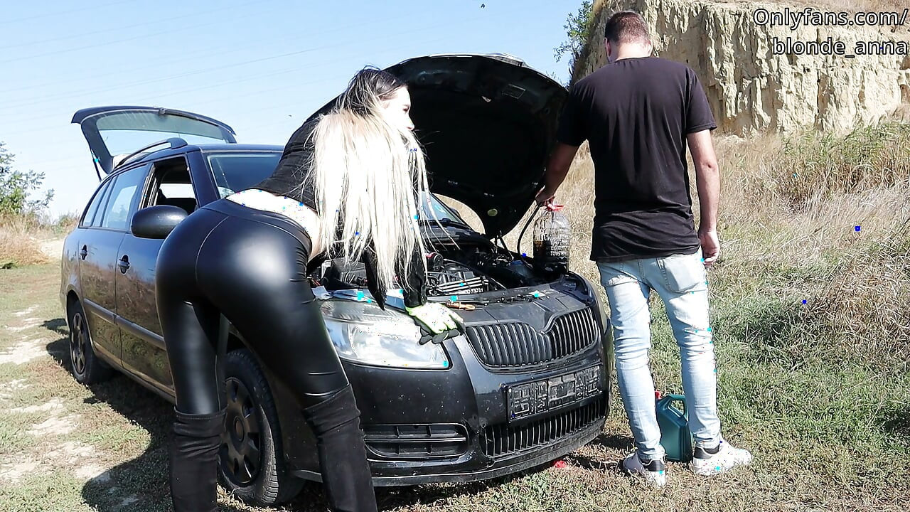Girl vs Car. The Oil Change