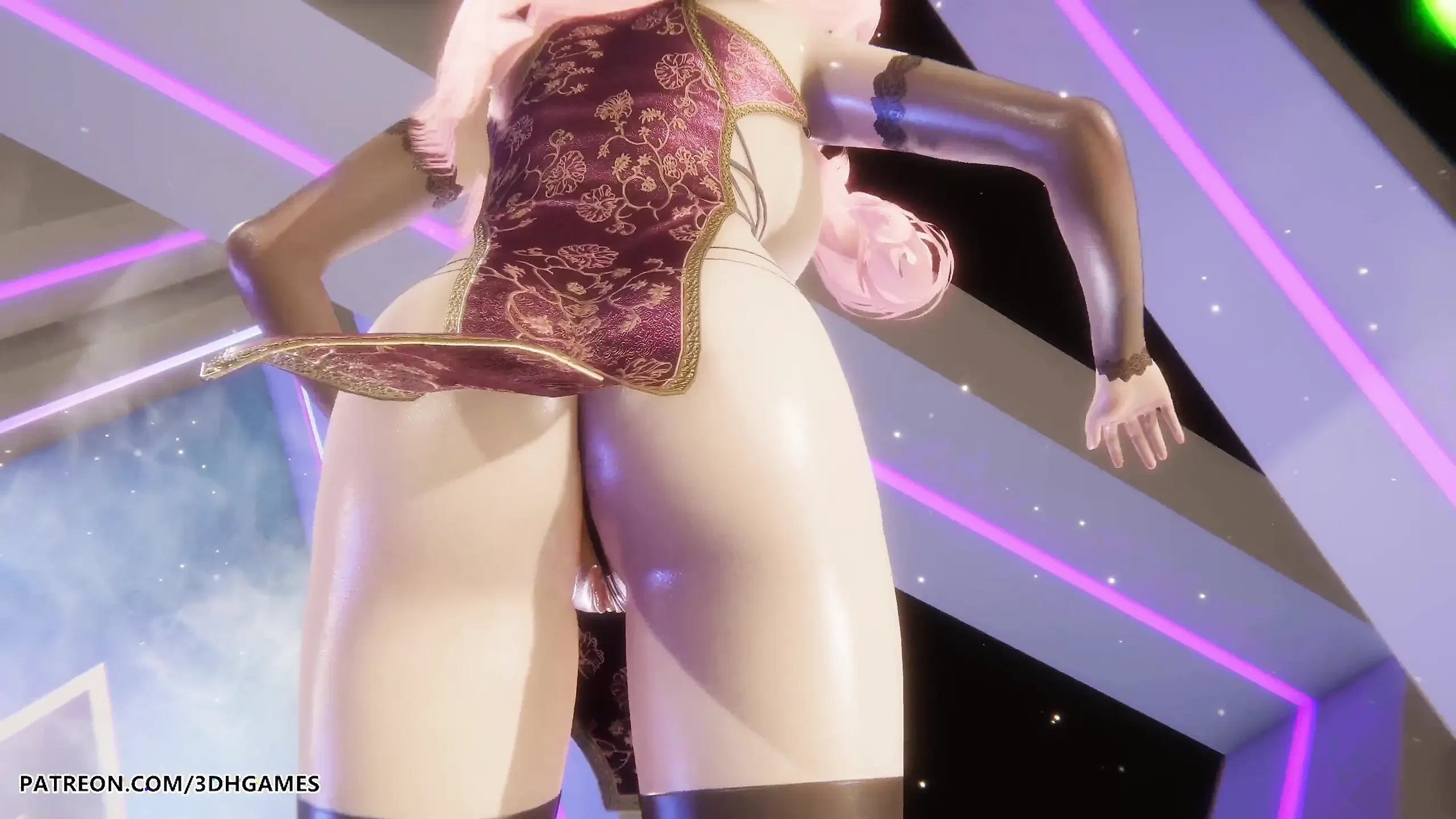 Mmd Minnie - Cherry Sky - Seraphine 性感脱衣舞