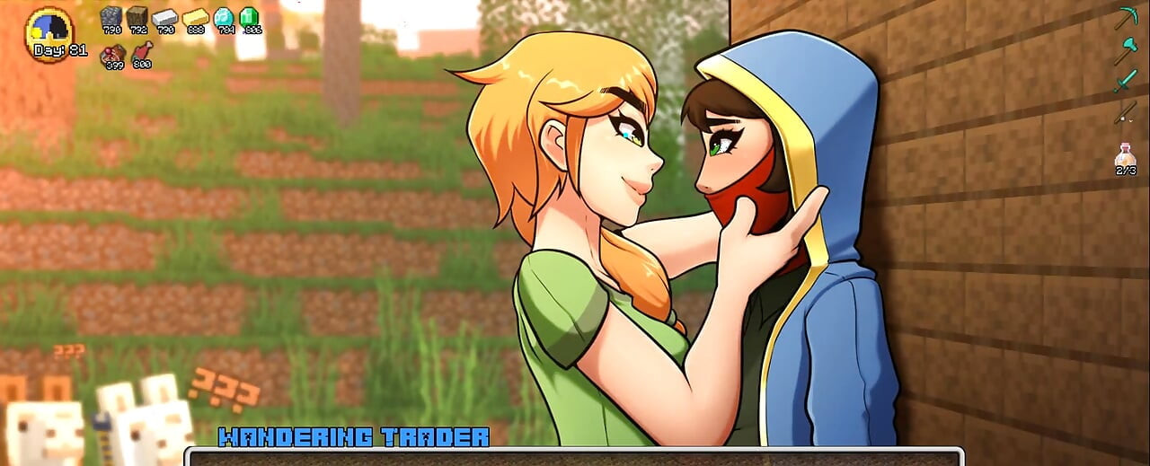 Minecraft Nadržené řemeslo - část 41 Alex lesbická láska od Loveskysanhentai