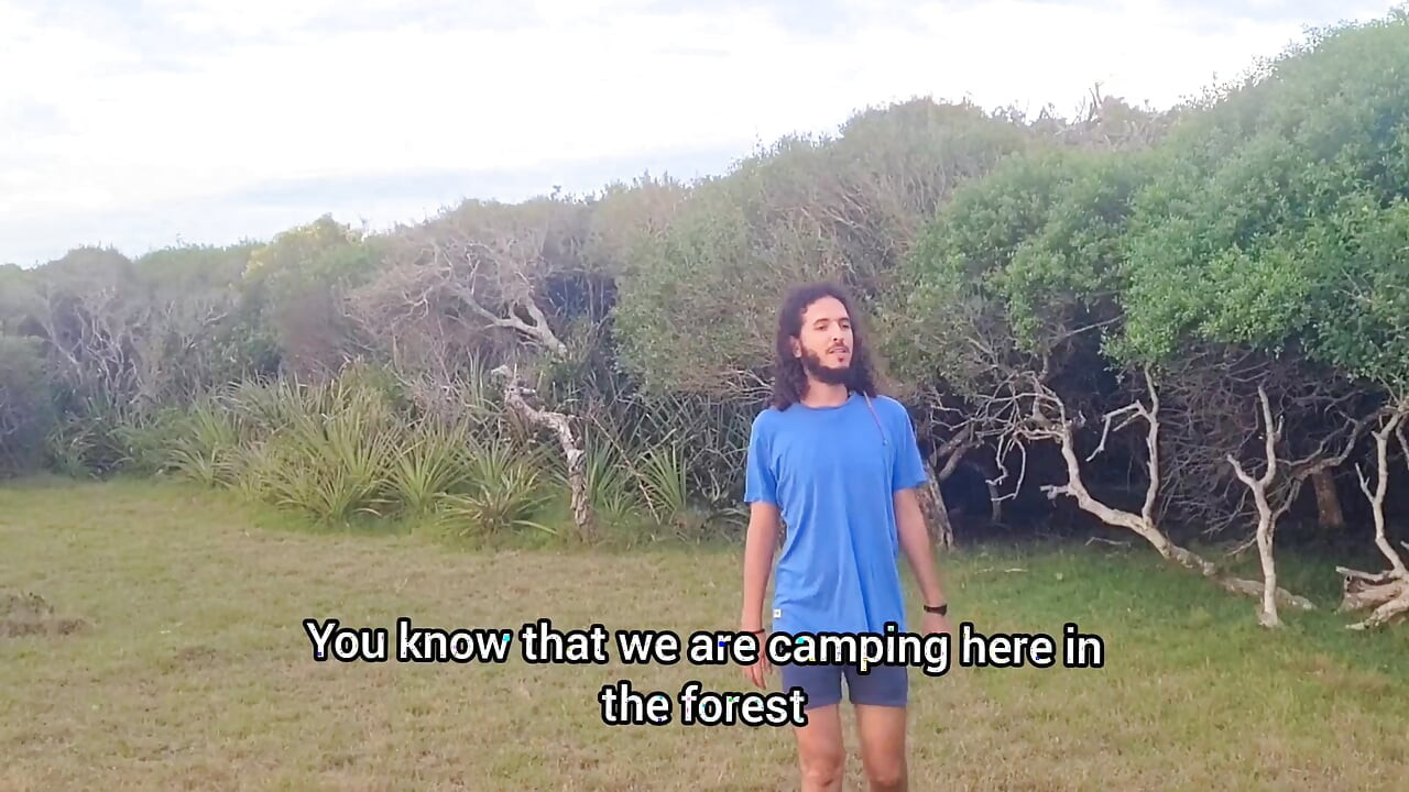 A camper asks a peasant woman for firewood and ends up giving her rough sex with creampie