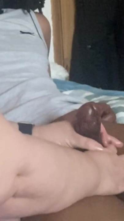 Hot Milf BBW Nurse Loves Black Cock in her hands. Interracial Handjob | Clip 2