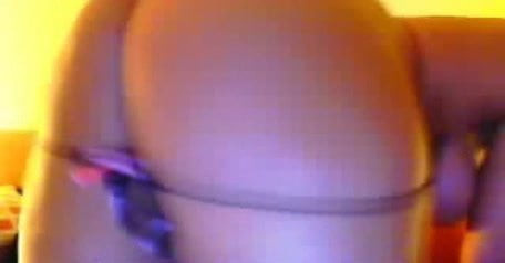 Afro-Hintern in der Webcam