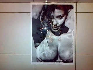 I cum on a Sabrina Ferilli picture (13 spurts)